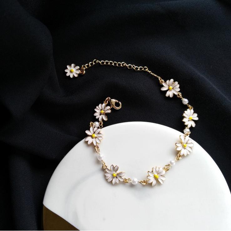 Lắc tay nữ hoa cúc xinh xắn