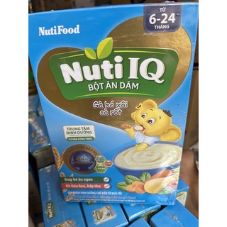 Bột ăn dặm NutiFood Nuti IQ gà bó xôi cà rốt hộp 200g