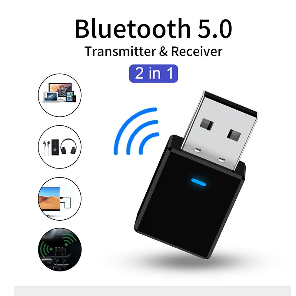 Bộ thu Bluetooth 2 trong 1 USB Đầu ra kép Âm thanh AUX Bộ phát nhạc miễn phí