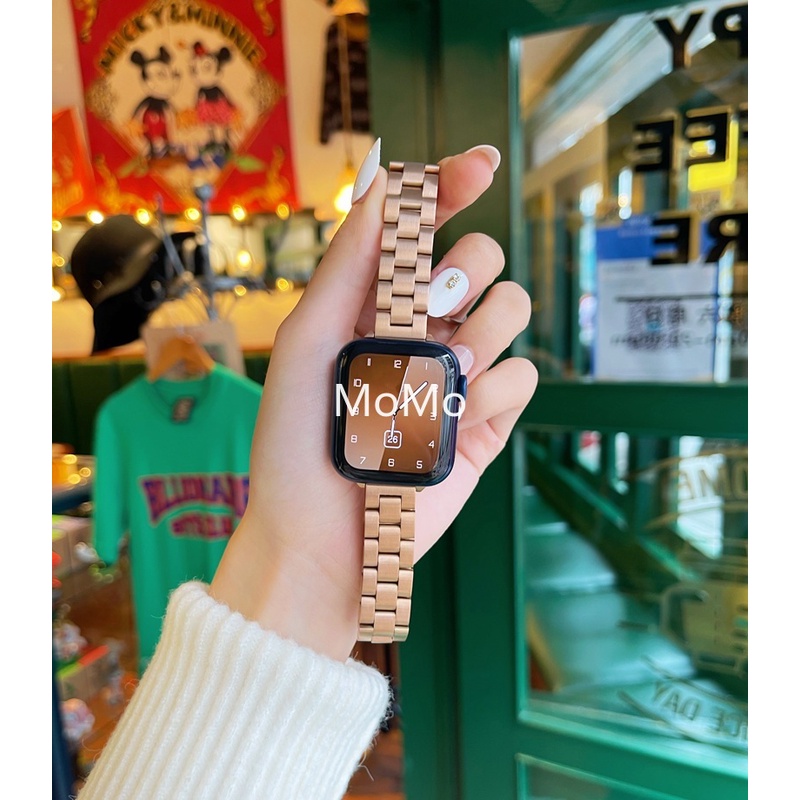 Dây Đeo Inox Cho Đồng Hồ Thông Minh iWatch Series 7 6 SE 5 45mm 41mm iWatch 4 3 2 1 44mm 40mm