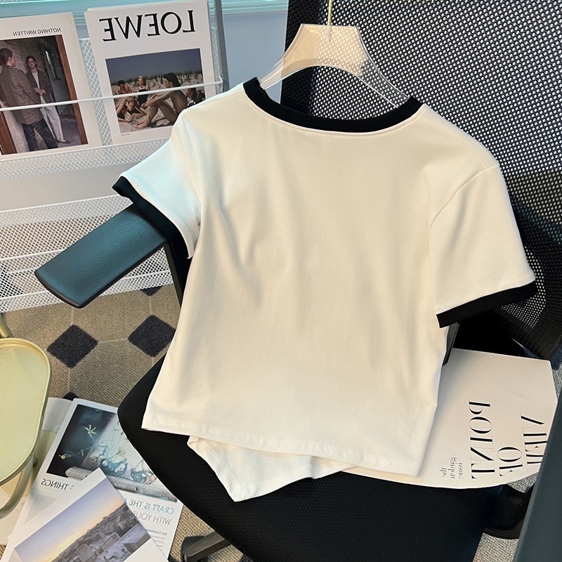 NRVP Áo Thun Mỏng Tay Ngắn Phong Cách Hàn Quốc Mới Mùa Hè 2022 Dành Cho Nữ