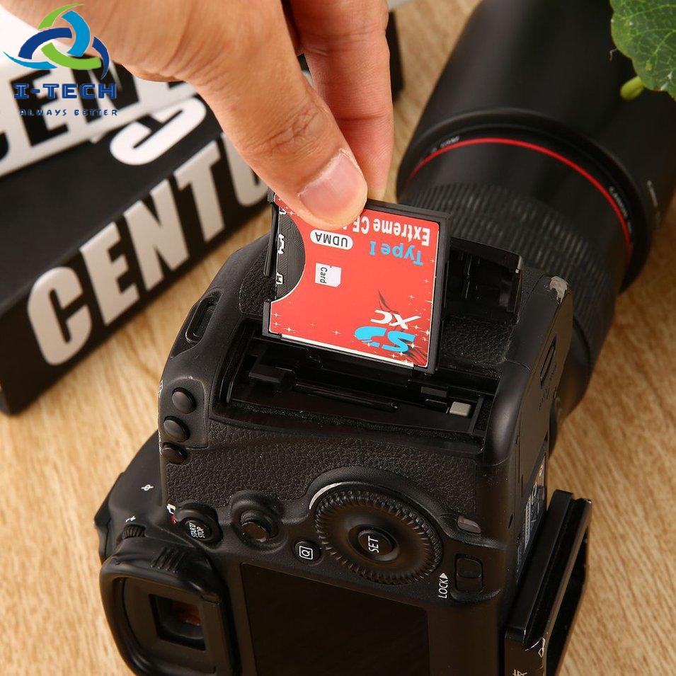 ⚡Khuyến mại⚡64GB- 128GB Single Slot Extreme For Micro SD/SDXC TF To Compact Flash CF Type I Memory Card Reader Writer Adapter