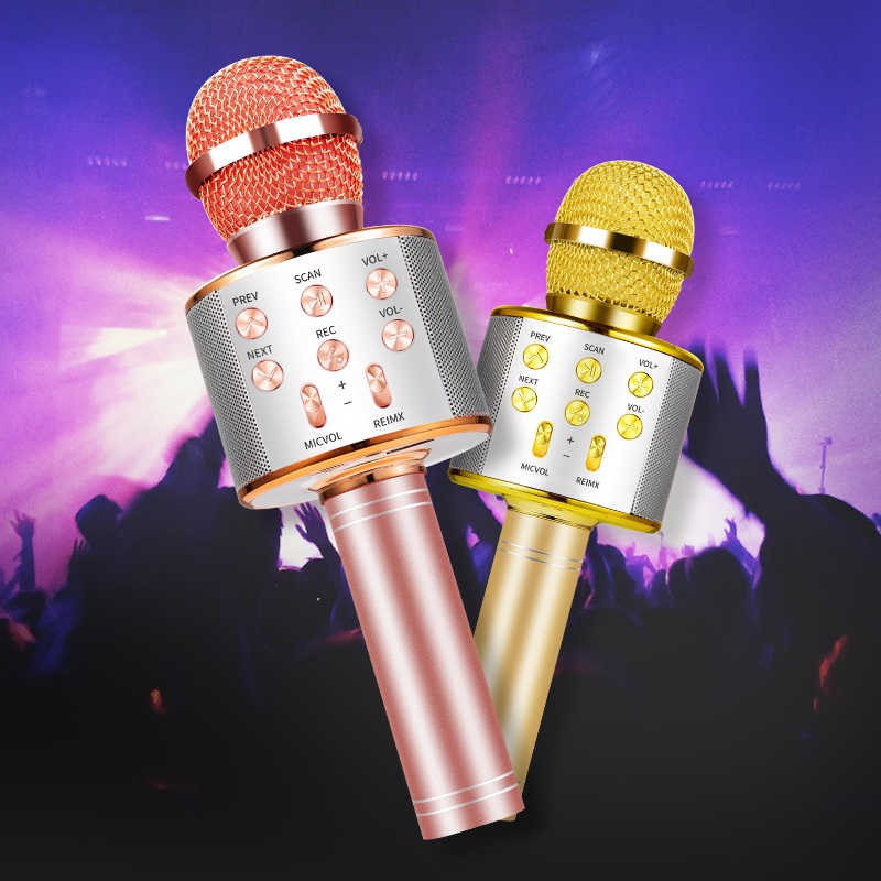 Mic Hát Karaoke Bluetooth Không Dây WS858 Hàn Quốc Âm Thanh Cực Chất lượng 💥SIÊU HOT💥