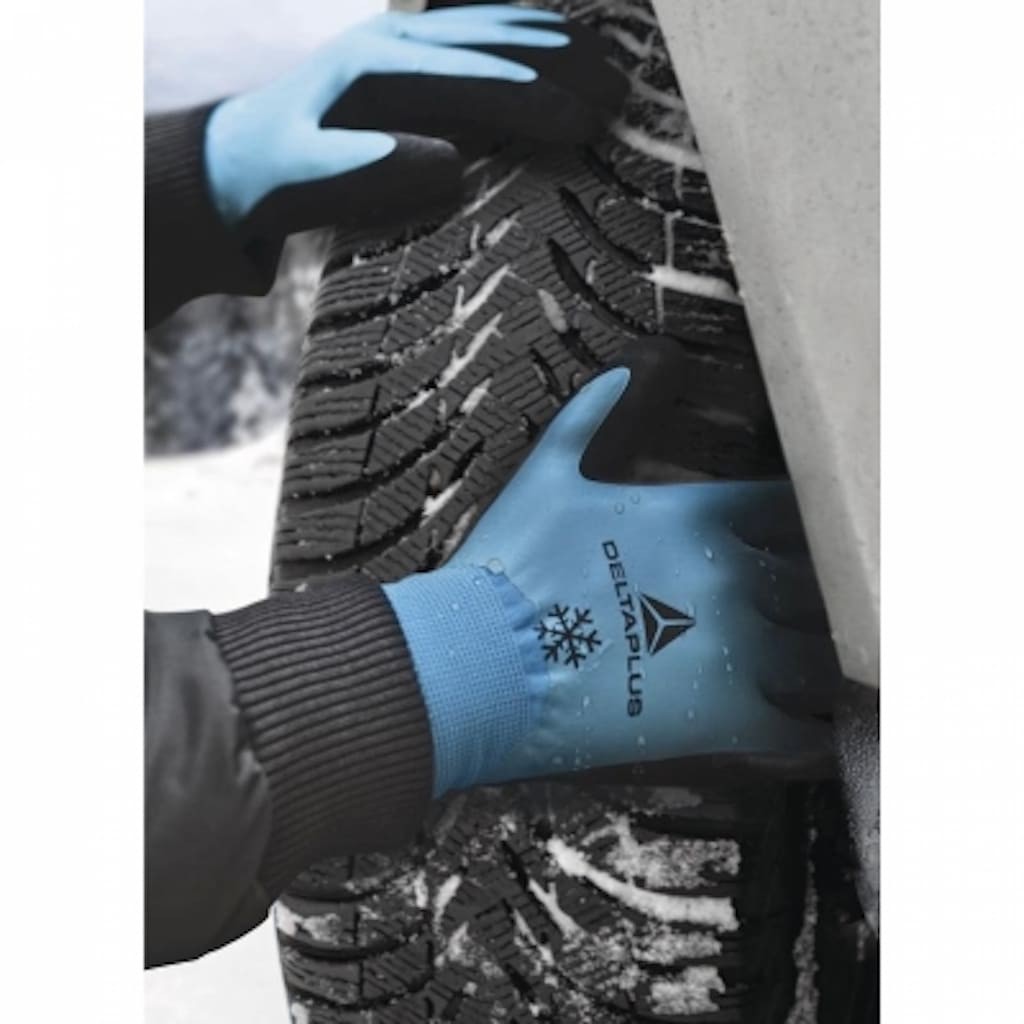 Găng tay chịu lạnh -40 độ Delta plus VV837 cấu tạo phủ Latex
