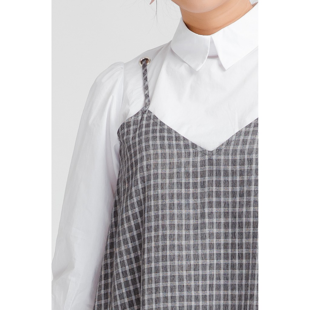 Đầm dài tay gấu chéo - 92Wear | BigBuy360 - bigbuy360.vn