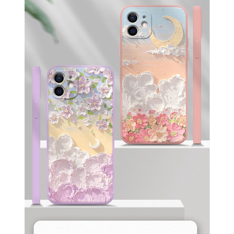 Ốp Điện Thoại Chống Sốc Họa Tiết Hoa Cho Iphone 13 Pro 11 Pro Max Xr 6s 7 8 Plus 12 Mini Pro Xs 14 Max