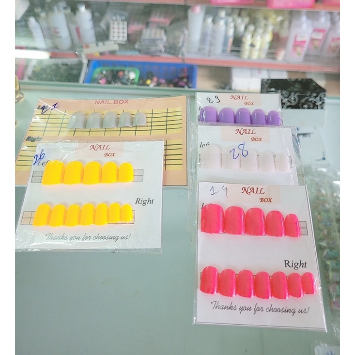 Móng giả mẫu trơn 1