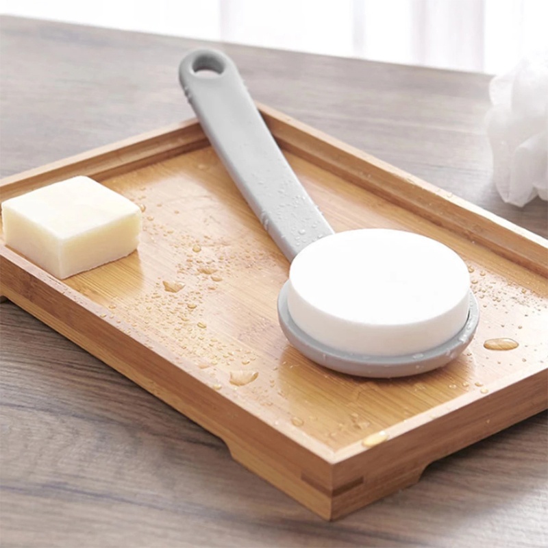 (Hàng Mới Về) Bàn Chải Chà Lưng Tẩy Tế Bào Chết Không Gây Đau Tay Cầm Dài Tiện Dụng