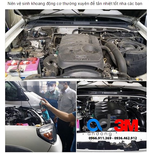 Tẩy rửa dầu mỡ khoang động cơ 3M Foaming Engine Degreaser 08899