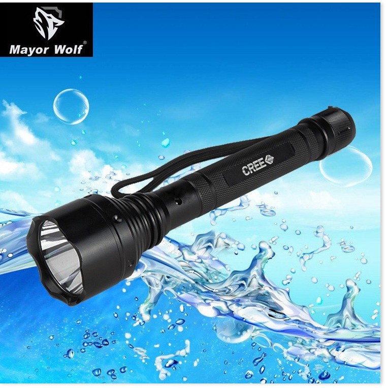 Đèn Pin Siêu Sáng Police LYS015, Chiếu Xa 600m, Chống Nước, Pin Cực Bền + Tặng Sạc