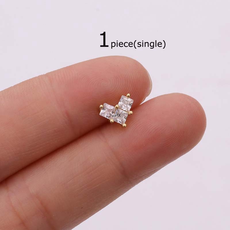 1 Khuyên tai mạ vàng/bạc/vàng hồng 20g