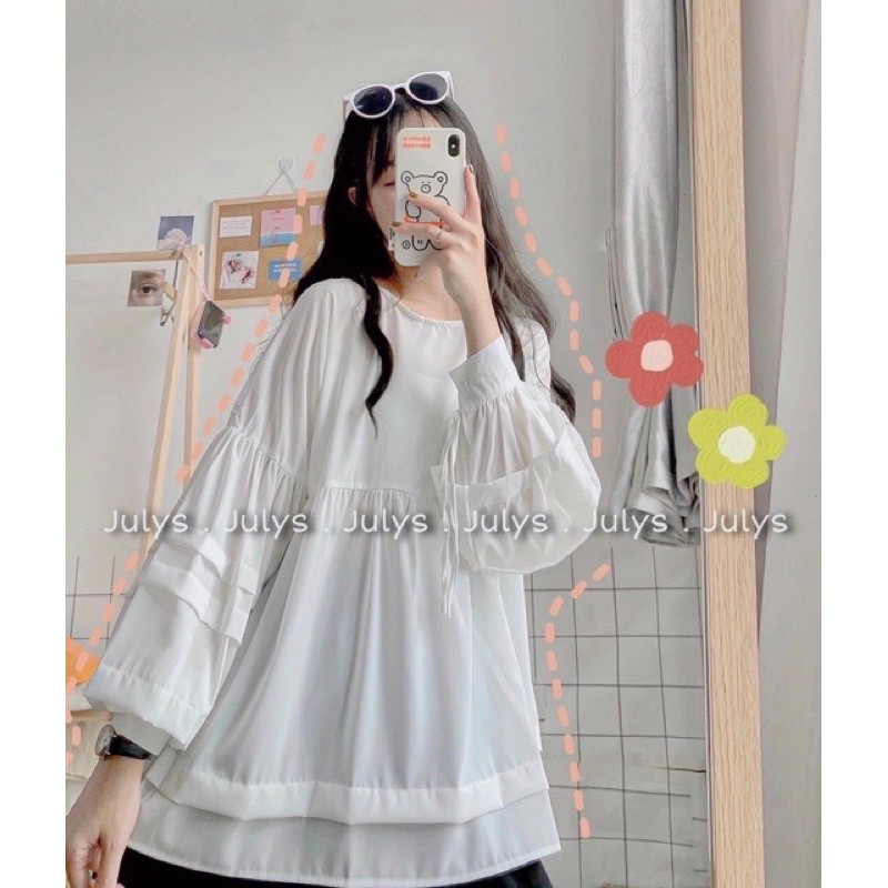 [Rẻ Vô Địch] Áo Babydoll Xếp Tầng(Ảnh Thật Kèm Video)