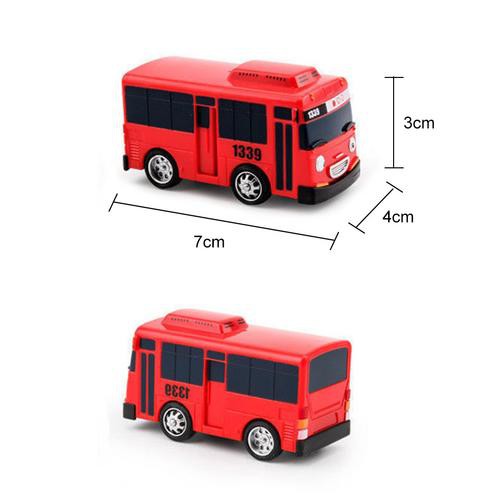 Set 4 mô hình đồ chơi xe buýt mini 7cm TAYO