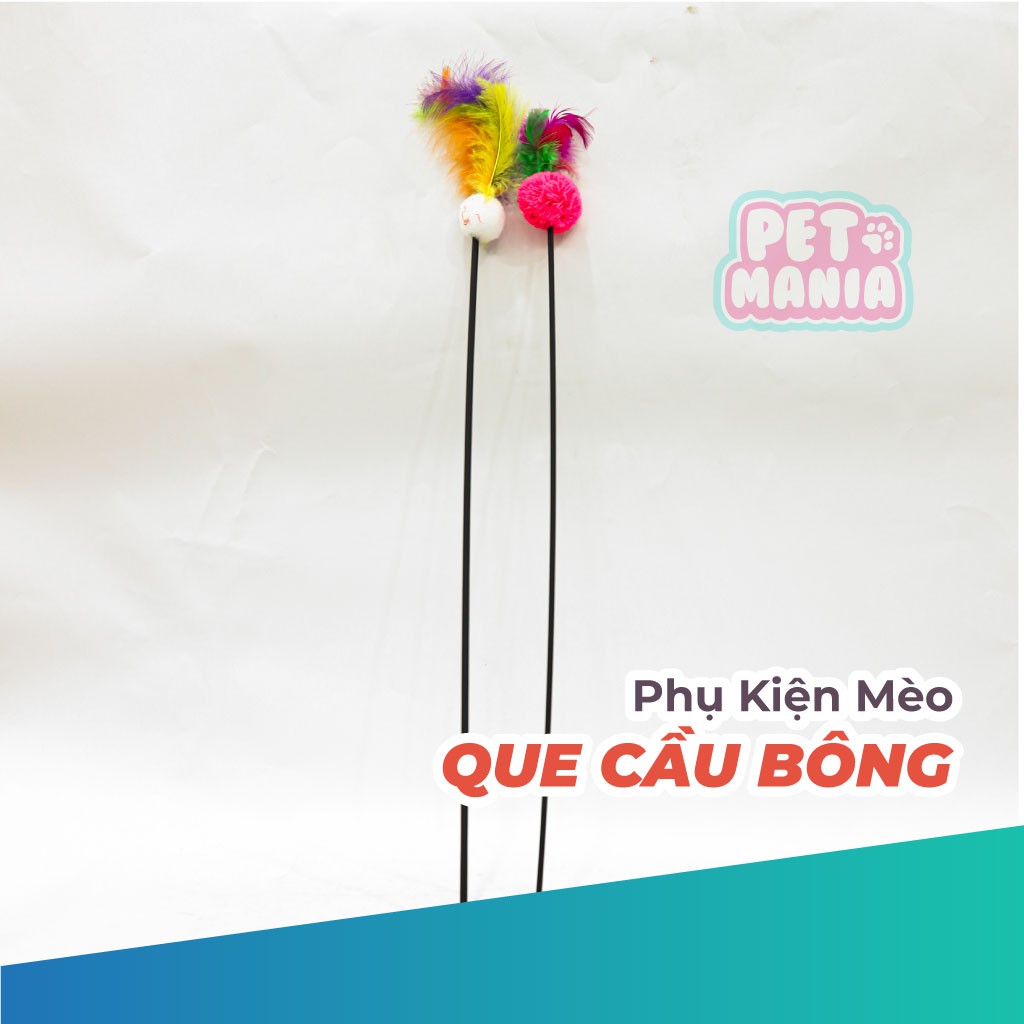 Que nhựa cầu bông chơi với chó mèo