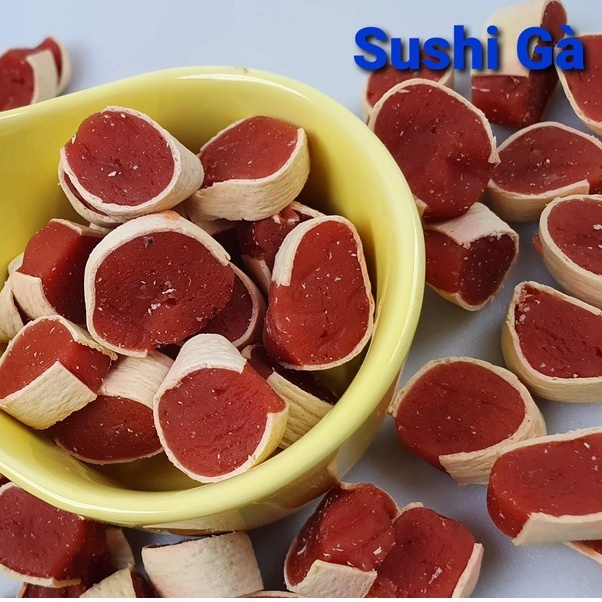 Cá / Gà / Bò sushi 50gr cho hamster, Nhím, Sóc