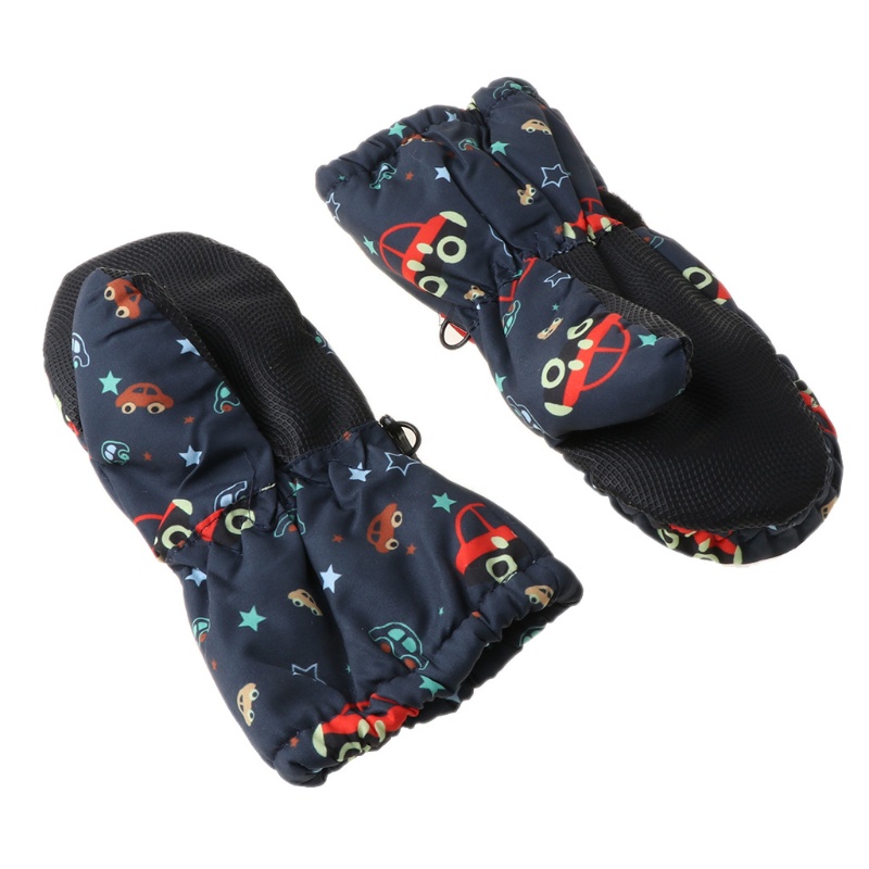 Găng Tay Dày Chống Gió Chống Nước Dành Cho Trẻ Em Chơi Trượt Tuyết