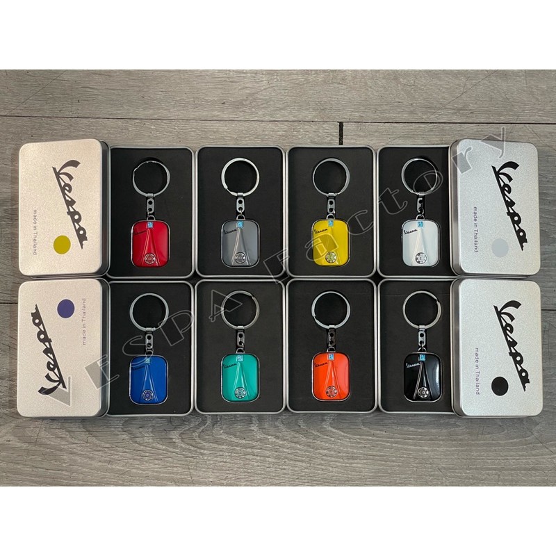 MÓC CHÌA KHOÁ KIM LOẠI LOGO XE VESPA CAO CẤP SANG TRỌNG