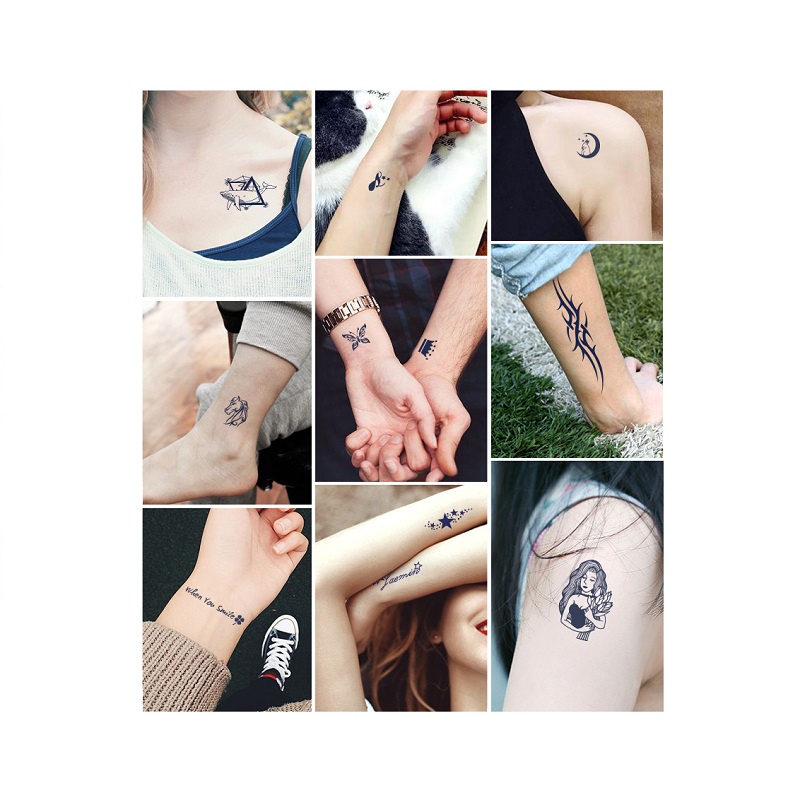 Hình xăm dán tạm thời 11 x 16 cm Unisex chống thấm nước có thể kéo dài đến 15 ngày JIAMIN Magic Tattoo