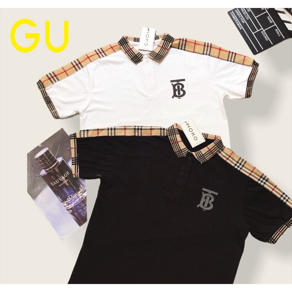 ÁO THUN CỔ POLO NAM IN THÊU LOGO PHỐI CỔ TAY ÁO KẺ SỌC CỰC XỊN HÀNG BAO ĐẸP BAO CHẤT LƯỢNG - GU FASHION
