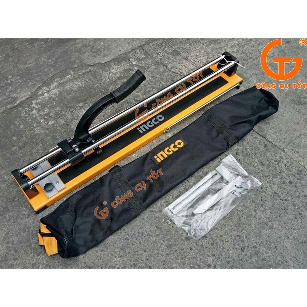 Bàn cắt gạch đẩy tay khung thép 800mm cho gạch dày 14mm Ingco HTC04800AG