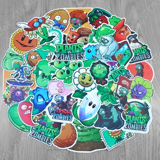 Combo hình dán sticker game Plants vs Zombies siêu hot sticker pvc chống nước cao cấp, không bay màu