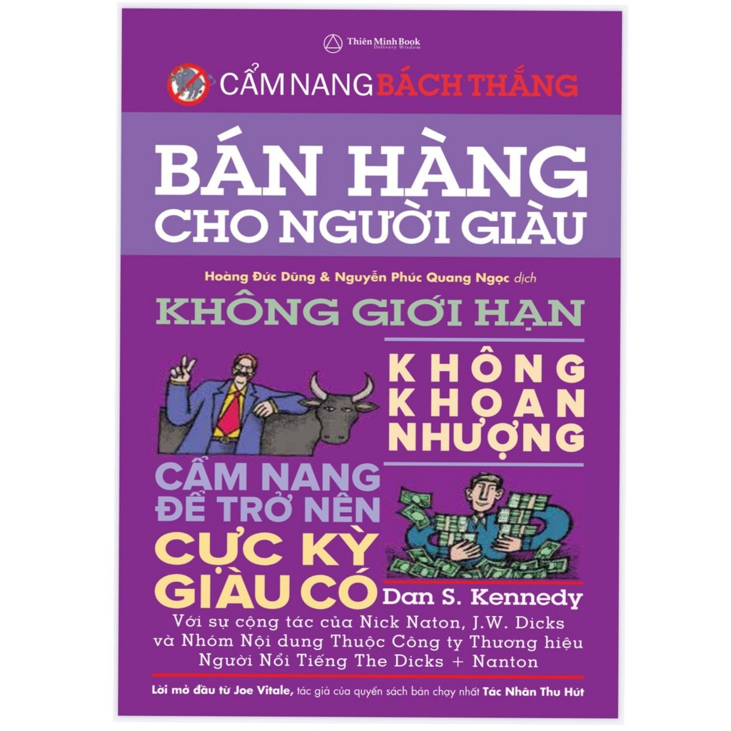 Sách - Cẩm nang bách thắng - Bán hàng cho người giàu ( không giới hạn , không khoan nhượng...) Tặng Kèm Bookmark