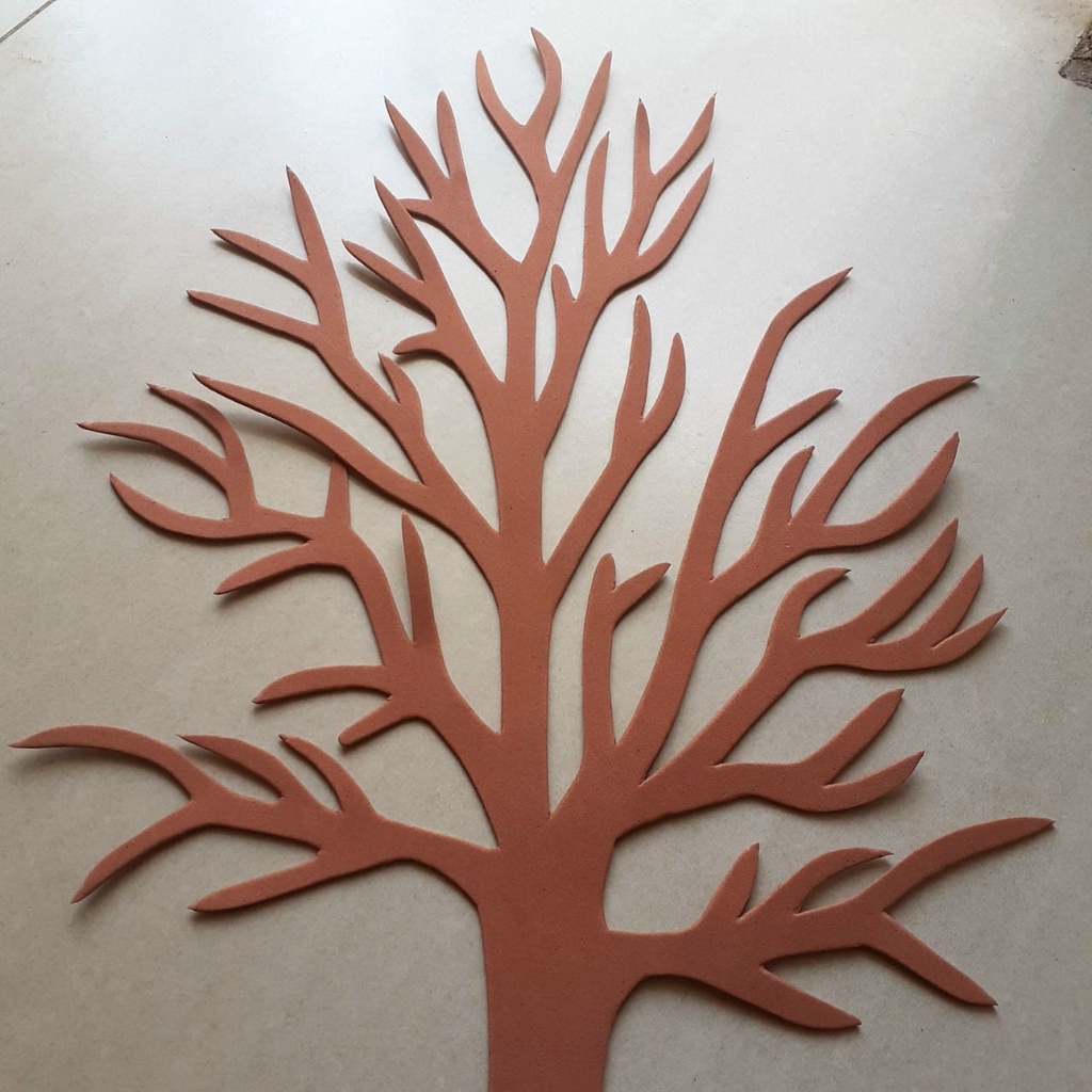 1 Hình cây bằng xốp 2mm, 53 x 27cm - Hình trang trí mẹt dây mây, mầm non, lớp học, bảng thông báo, b