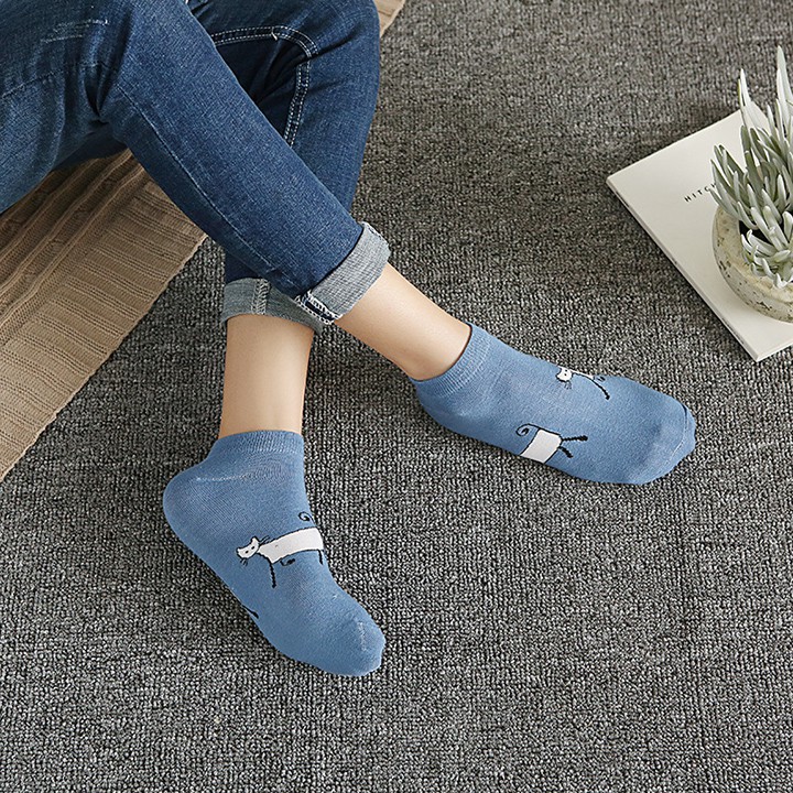 Set 05 đôi tất TG05 chất liệu không xù, nhiều họa tiết ngộ nghĩnh Bán lẻ giá sỉ