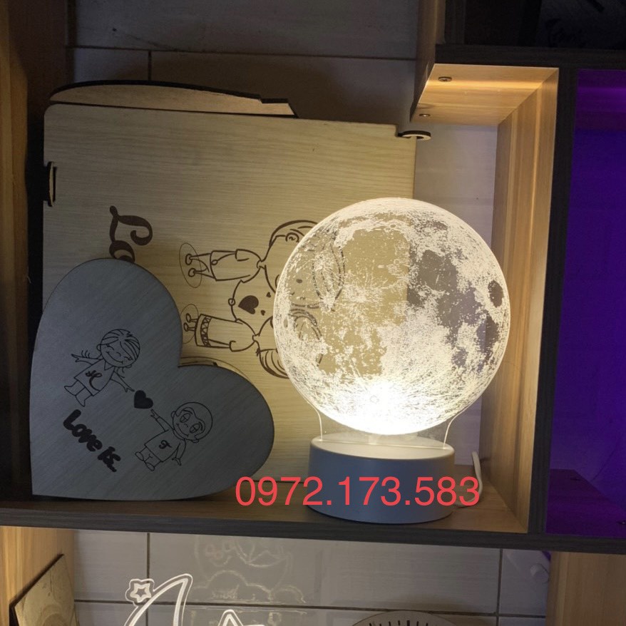 Đèn ngủ LED 3D trang trí - Món quà ý nghĩa dành tặng người thân, bạn bè.