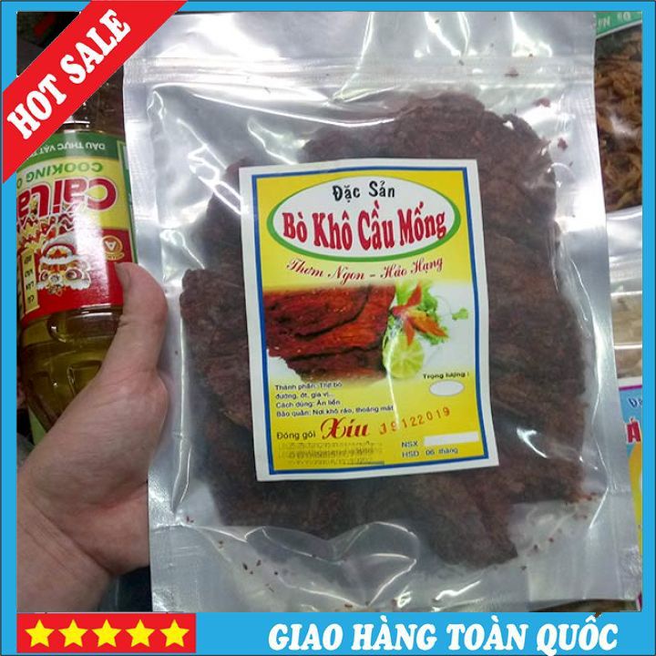 Khô Bò Miếng Mềm ĐÀ NẴNG Thơm Ngon Chất Lượng Gói 250gr [Date 9 tháng]