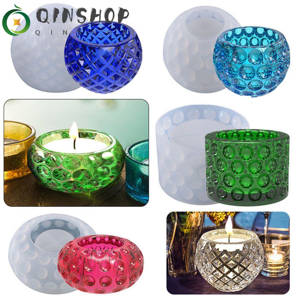 Khuôn Silicone Làm Giá Đỡ Đèn Cầy / Chậu Hoa Bằng Resin Độc Đáo Trang Trí Nhà Cửa DIY
