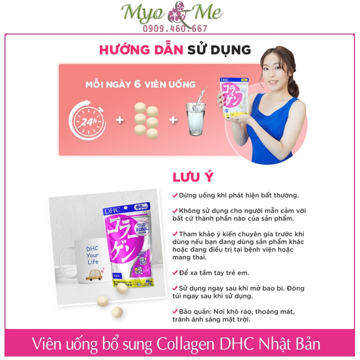 Viên uống bổ sung Collagen DHC Nhật Bản