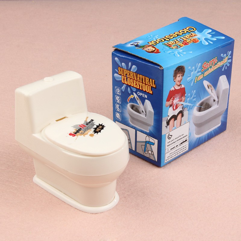 Đồ chơi phun nước hình bồn cầu/toilet/hố xí độc đáo dành cho trẻ em và người lớn dùng để chơi khăm troll bạn bè