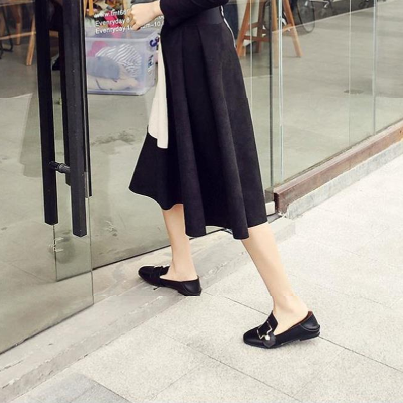 Giày Lười Da Phong Cách Anh Quốc Cổ Điển Thanh Lịch Dành Cho Nữ