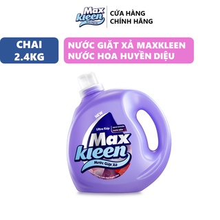 Chai Nước Giặt Xả MaxKleen Hương Nước Hoa Huyền Diệu chai 2,4kg