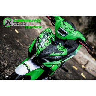 Decal Tem Trùm Xe Exciter 135 Mẫu Hulk
