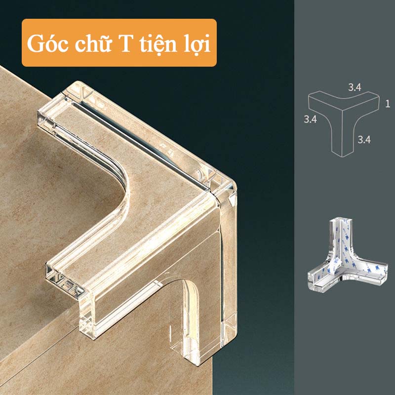 Miếng Bọc Cạnh Bàn Silicon Cao Cấp Bịt Góc Bàn Tránh Va Đập An Toàn Cho Bé - Miếng Bịt Góc Nhọn Bàn Chất Nhựa