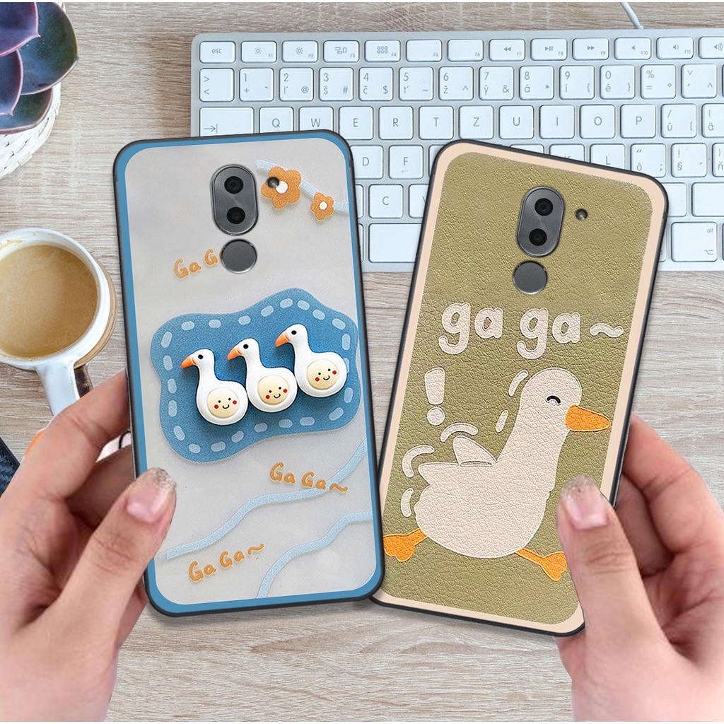 Ốp Huawei GR5 2017 bộ hình cute dễ thương gấu thỏ xinh xắn vẽ tay lạ mắt