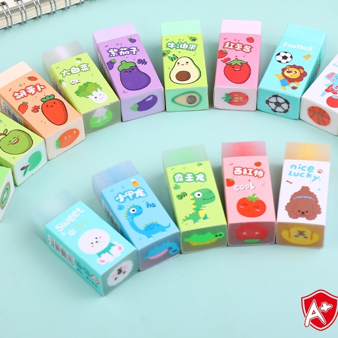 Tẩy Sassafras Hoạt Hình Sáng tạo Trái cây Nhỏ Nhiều Mẫu Dễ Thương