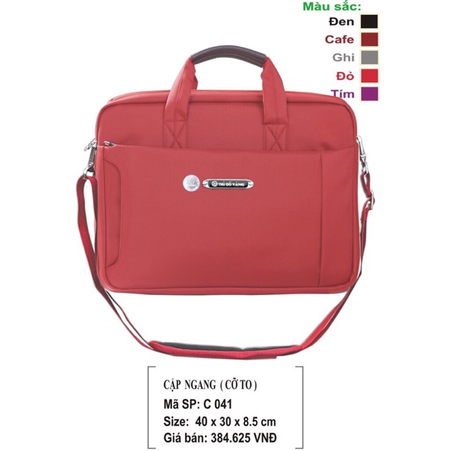 Cặp Ngang Màu ( Cỡ To ) Thủ Đô Vàng - Chính Hãng- Mã SP C041