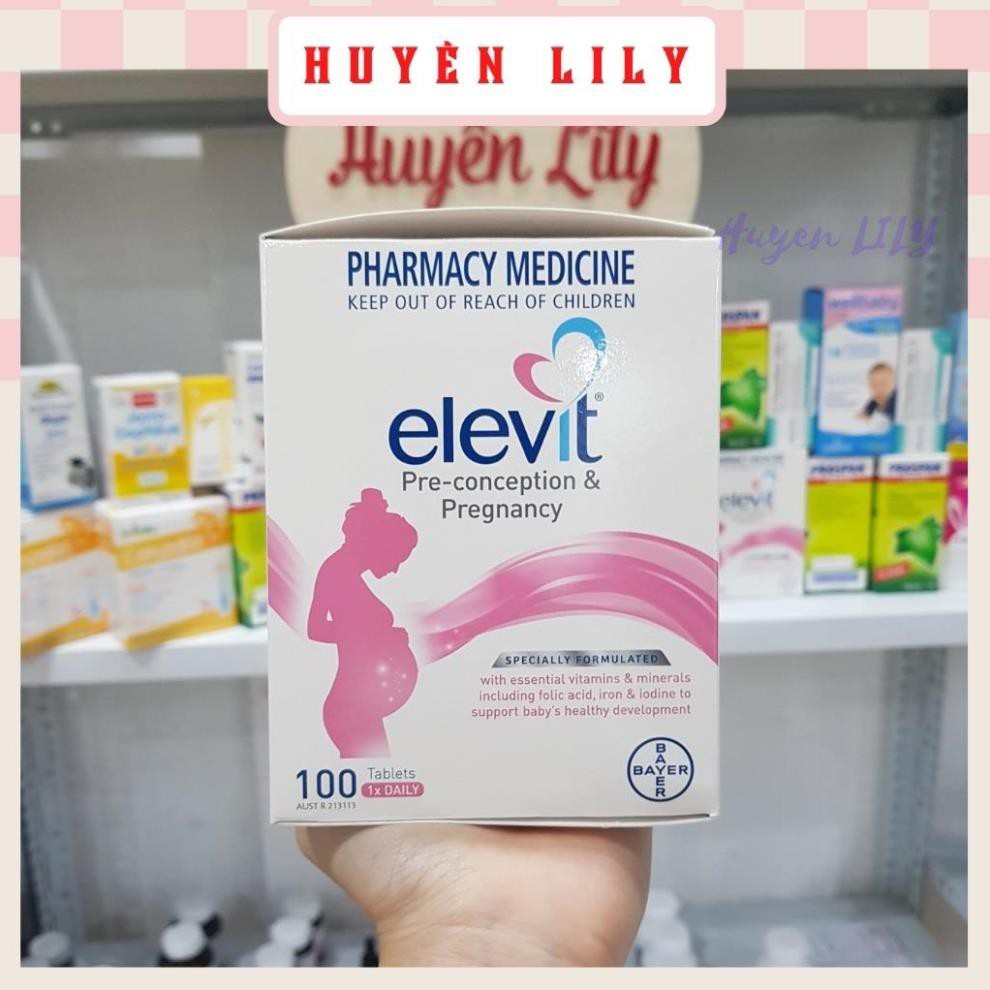 Elevit bầu hộp 100 Viên - Vitamin tổng hợp cho Mẹ bầu