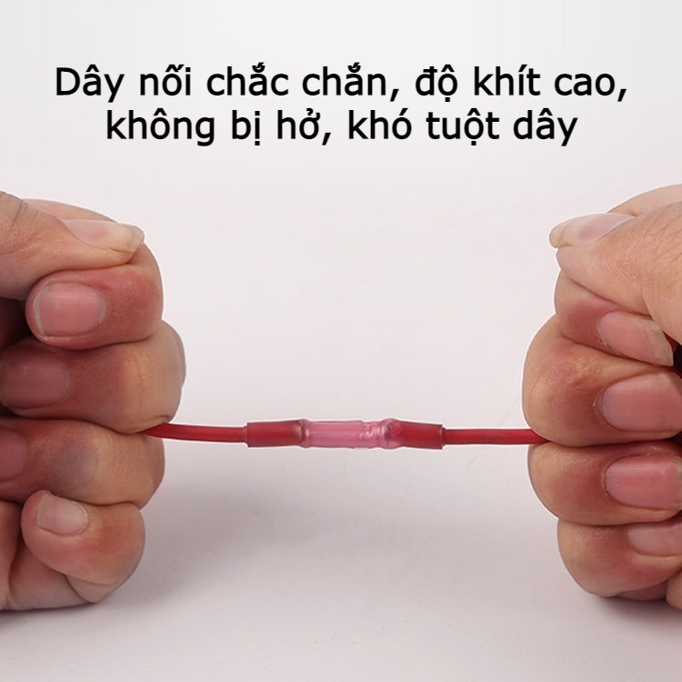 [combo 10c] Đầu cút nối dây điện co nhiệt, chống thấm nước BHT dùng cho dây 0.3-4.0mm2 dùng ngoài trời