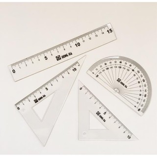 Bộ thước Eke 4 sản phẩm Hồng Hà