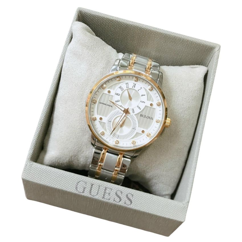 Đồng Hồ Nam Bulova 04 Kim Quartz Dây Kim Loại 40mm