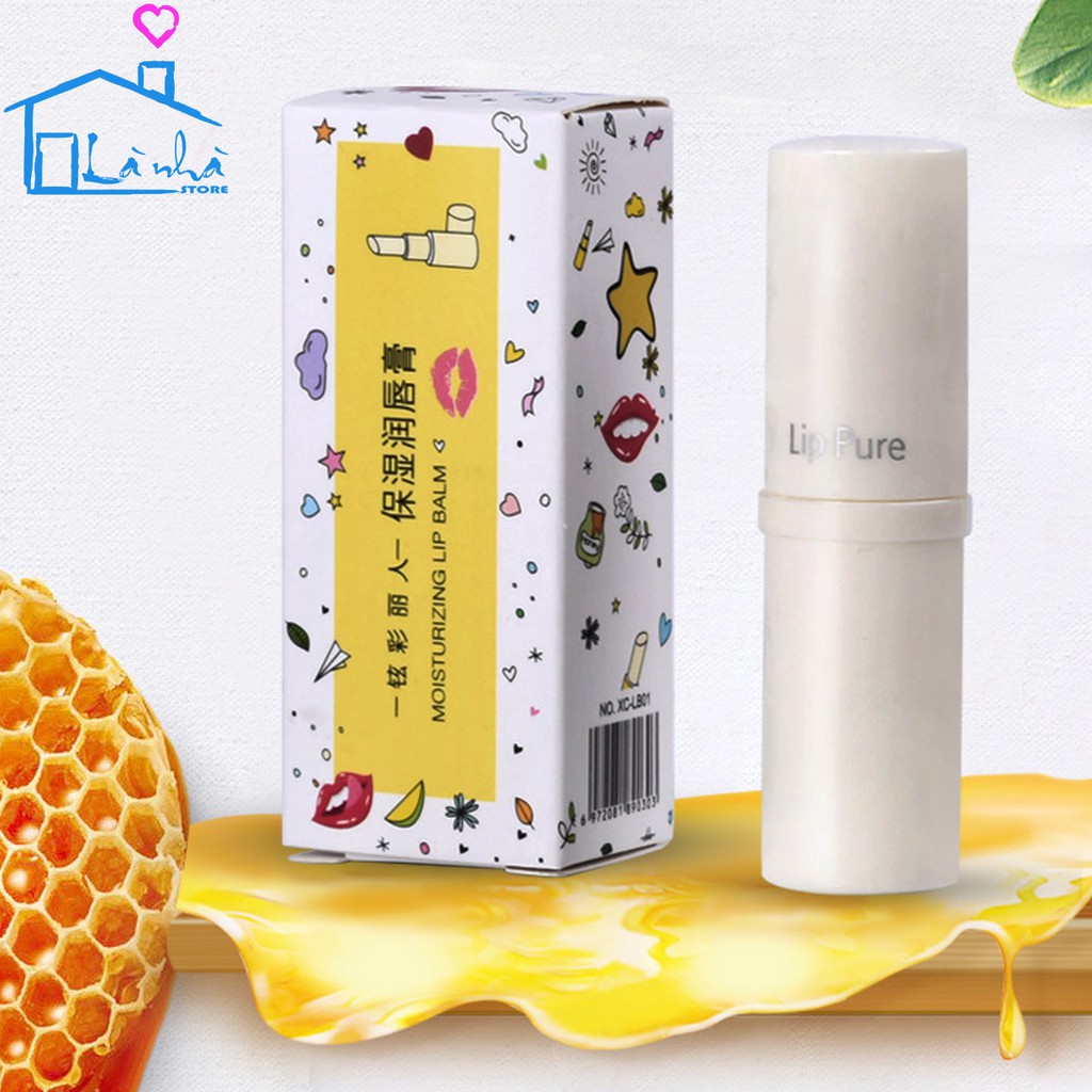 SON DƯỠNG MÔI CHIẾT XUẤT TỪ MẬT ONG VÀ BƠ TƯƠI HƯƠNG HOA CÚC VÀ BƯỞI LIP PURE