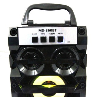 Loa gỗ Bluetooth xách tay MS-360BT
