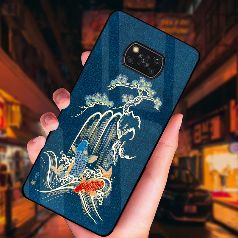 Ốp Xiaomi POCO X3 NFC Mặt kính cường sang trọng, cao cấp, sáng bóng