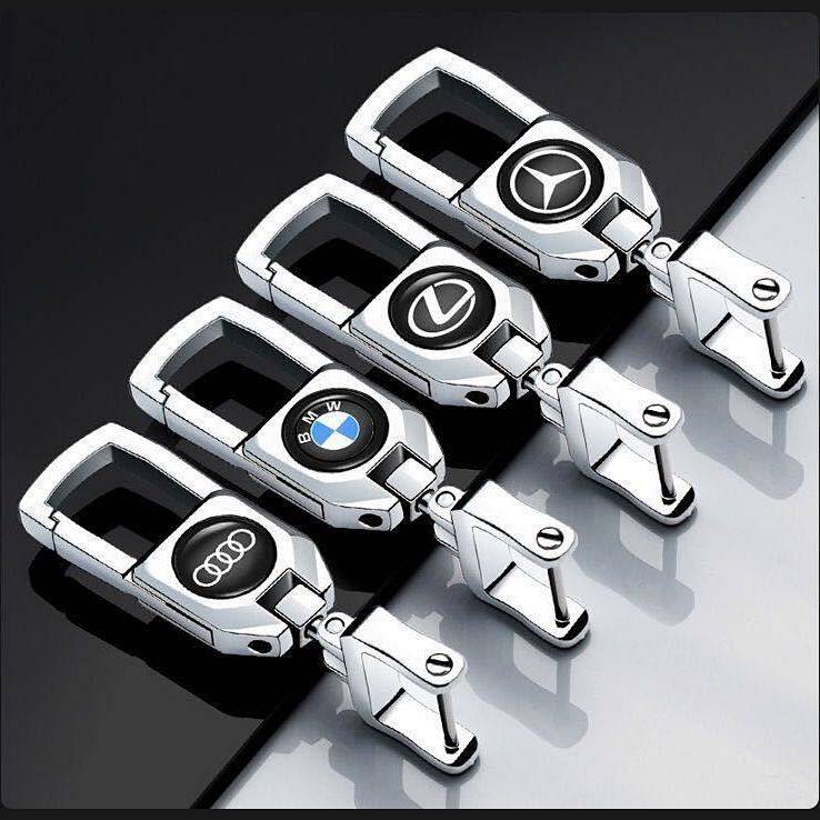 Car Key Ring 360 Degrees Universal Honda Volkswagen BMW Nissan Toyota Buick Baojun Anti-Lost Chain wk5T