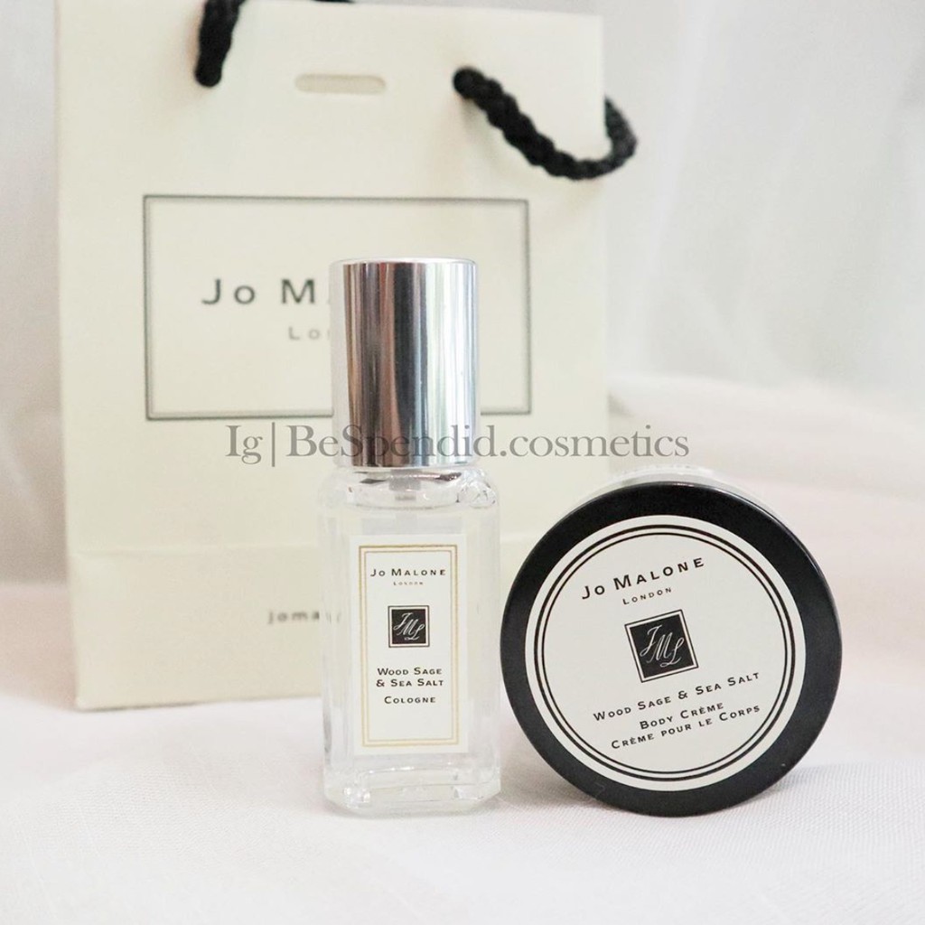 JO MALONE Combo Nước Hoa Và Dưỡng Ẩm Woodsage & Seasalt