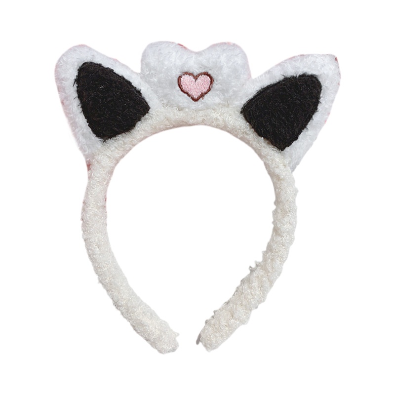 Băng Đô Tai Mèo Nhồi Bông Hoạt Hình Xinh Xắn Dành Cho Rửa Mặt / Trang Điểm